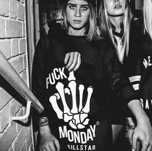 NWT "F*UCK MONDAYS" Killstar Jersey